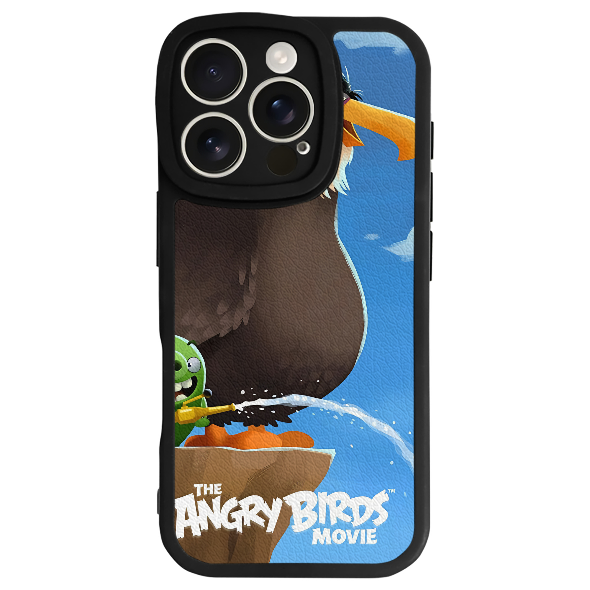 （画像用） Angry Birds アングリーバード 【iPhone 16シリーズ対応】シリコンスマホケース（レザー調） 材質：シリコン